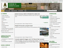Tablet Screenshot of comune.cerreto-guidi.fi.it